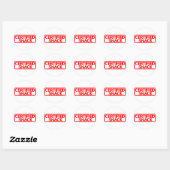 Gecertificeerde Snack Stamp Ronde Sticker (Vel)