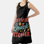 Gecertificeerde Snacks Fetcher Grappige Ouderhumor Schort (Insitu)
