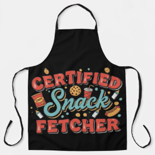 Gecertificeerde Snacks Fetcher Grappige Ouderhumor Schort
