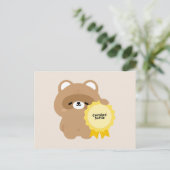 Gecertificeerde Softie Bever Feestdagenkaart (Staand voorkant)