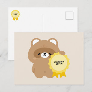 Gecertificeerde Softie Bever Feestdagenkaart