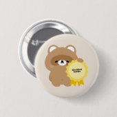 Gecertificeerde Softie Bever Ronde Button 5,7 Cm (Voorkant /achterkant)