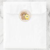 Gecertificeerde Softie Bever Ronde Sticker (Tas)