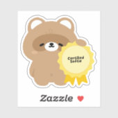 Gecertificeerde Softie Bever Sticker (Vel)