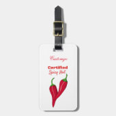 Gecertificeerde Spicy Hot Thunder_Cove Bagagelabel (Voorkant verticaal)