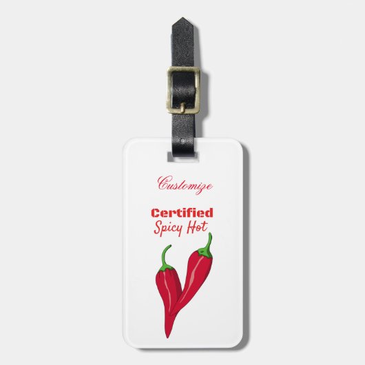 Gecertificeerde Spicy Hot Thunder_Cove Bagagelabel (Voorkant verticaal)