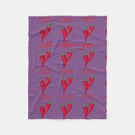 Gecertificeerde Spicy Hot Thunder_Cove Fleece Deken (Voorkant)
