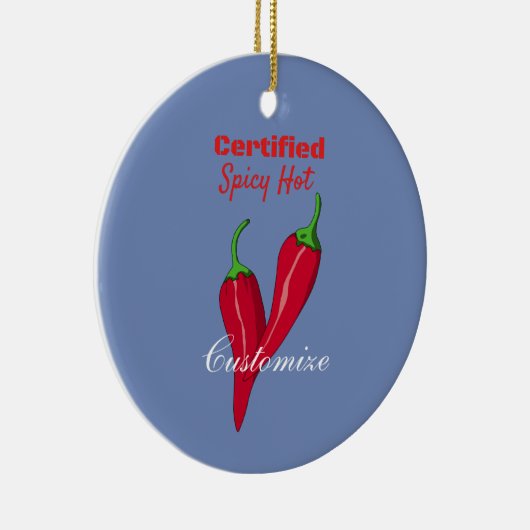 Gecertificeerde Spicy Hot Thunder_Cove Keramisch Ornament (Rechts)