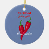 Gecertificeerde Spicy Hot Thunder_Cove Keramisch Ornament (Voorkant)