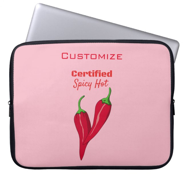 Gecertificeerde Spicy Hot Thunder_Cove Laptop Sleeve (Voorkant)
