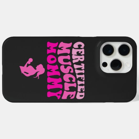 Gecertificeerde spier mama op rug Case-Mate iPhone case (Achterkant (horizontaal))