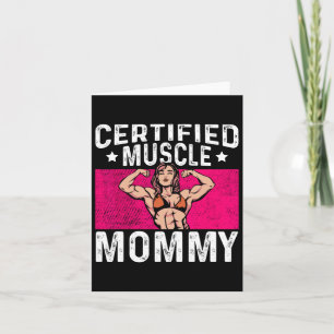 Gecertificeerde Spier Moeder Bodybuilder Moederdag Kaart