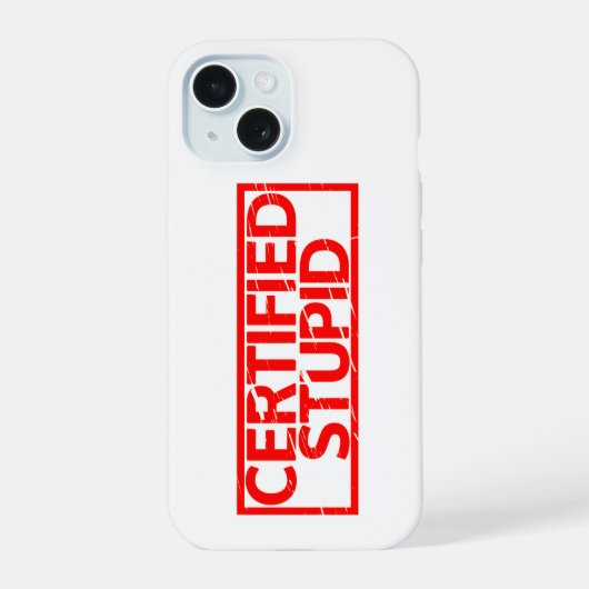 Gecertificeerde staartstempel iPhone 15 case (Achterkant)