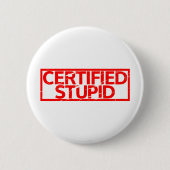 Gecertificeerde staartstempel ronde button 5,7 cm (Voorkant)