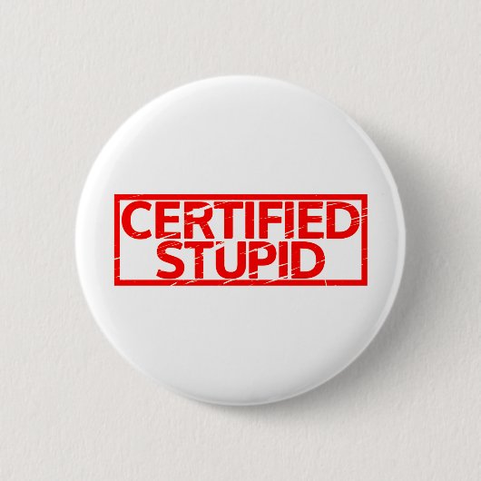 Gecertificeerde staartstempel ronde button 5,7 cm (Voorkant)