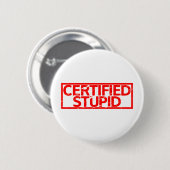 Gecertificeerde staartstempel ronde button 5,7 cm (Voorkant /achterkant)