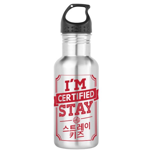 Gecertificeerde STAY STRAY KINDER 1 Waterfles (Voorkant)