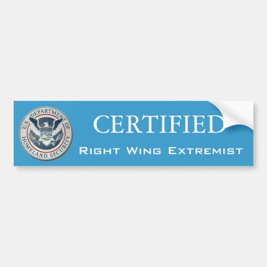 Gecertificeerde sticker voor extreemrechtse bumper (Voorkant)