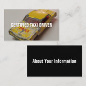 GECERTIFICEERDE TAXI-DRIVER VISITEKAARTJE (Voorkant / Achterkant)