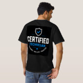 ✅ Gecertificeerde Technicus Professionele Service T-shirt (Achterkant volledig)