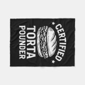 Gecertificeerde Torta Pounder Funny Torta Meme San Fleece Deken (Voorkant (Horizontaal))