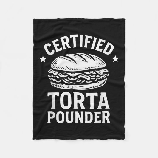 Gecertificeerde Torta Pounder Funny Torta Meme San Fleece Deken (Voorkant)