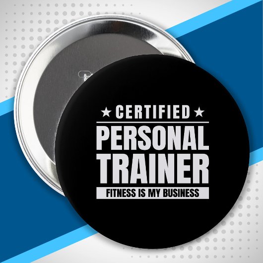 Gecertificeerde trainer Gym Quote Fitness Coach Ronde Button 4,0 Cm