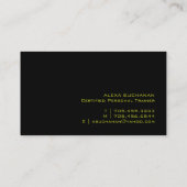 Gecertificeerde trainer visitekaartje (Achterkant)