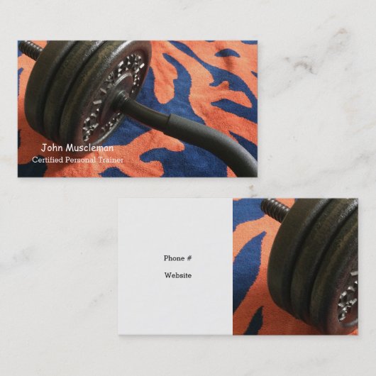 Gecertificeerde trainer visitekaartje (Voorkant / Achterkant)