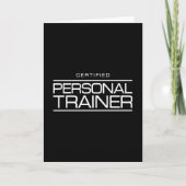 Gecertificeerde trainer voor fitnesscoach kaart (Voorkant)