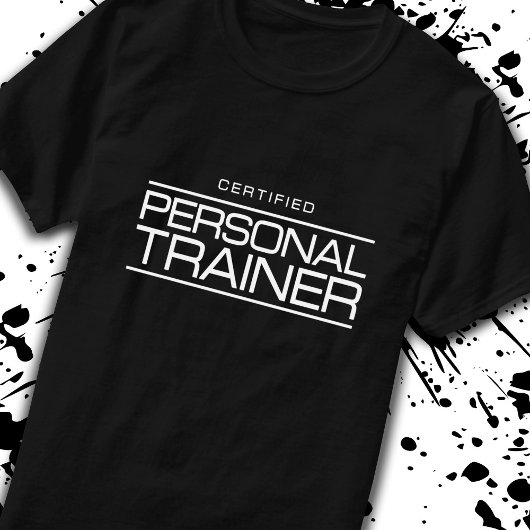 Gecertificeerde trainer voor fitnesscoach t-shirt