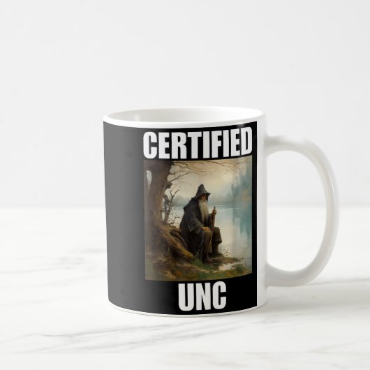 Gecertificeerde unc-status koffiemok (Rechts)