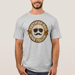 Gecertificeerde Vadergrap Verteller Funny Vader Hu T-shirt