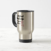 Gecertificeerde verloskundige bij uw Cervix Travel Reisbeker (Voorkant links)