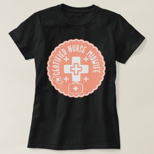 Gecertificeerde verloskundige t-shirt (Design voorkant)
