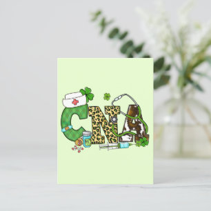 Gecertificeerde verpleegassistent St. Patrick's Briefkaart