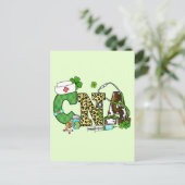 Gecertificeerde verpleegassistent St. Patrick's Briefkaart (Staand voorkant)