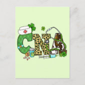 Gecertificeerde verpleegassistent St. Patrick's Briefkaart (Voorkant)