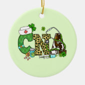 Gecertificeerde verpleegassistent St. Patrick's Keramisch Ornament (Voorkant)