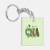 Gecertificeerde verpleegassistent St. Patrick's Sleutelhanger (Voorkant Links)