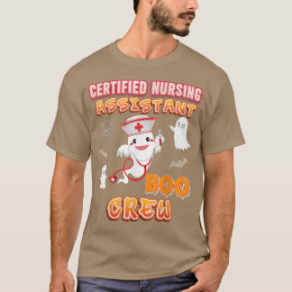 Gecertificeerde verpleegassistent verpleegster Boo T-shirt