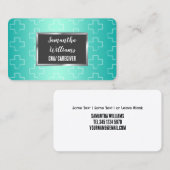 Gecertificeerde verpleegassistent visitekaartje (Voorkant / Achterkant)