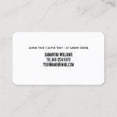 Gecertificeerde verpleegassistent visitekaartje (Achterkant)