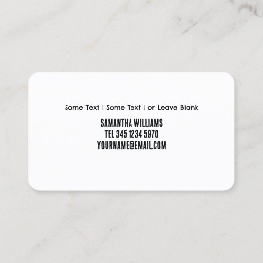 Gecertificeerde verpleegassistent visitekaartje (Achterkant)