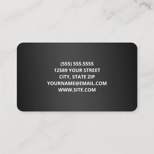 Gecertificeerde verpleegassistent visitekaartje (Achterkant)