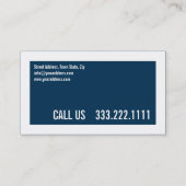 Gecertificeerde verpleegkundig assistent Blauw & W Visitekaartje (Achterkant)