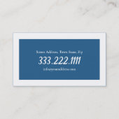 Gecertificeerde verpleegkundig assistent Blauw & W Visitekaartje (Achterkant)