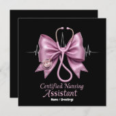 Gecertificeerde verpleegkundig assistent CNA Coque Kaart (Voorkant / Achterkant)