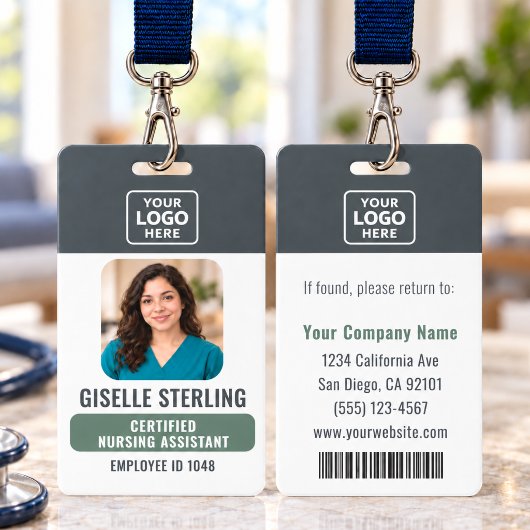 Gecertificeerde Verpleegkundige Assistent Foto Log Badge