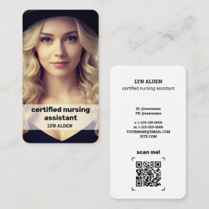 💉 gecertificeerde verpleegkundige assistent Insta Visitekaartje
